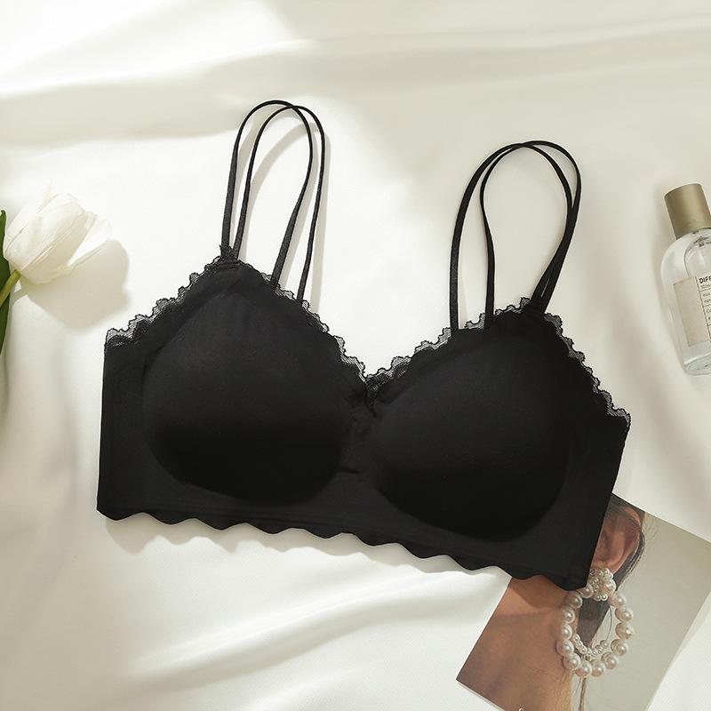 Women's Summer Thin Female Small Breast Gathers No Underwire Anti Droop Comfortable Soft Support No Trace Underwear