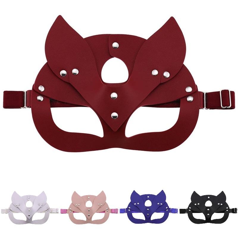 Elegant Fox Mask Made Of High-quality Pu Leather For Halloween Party And Masquerade