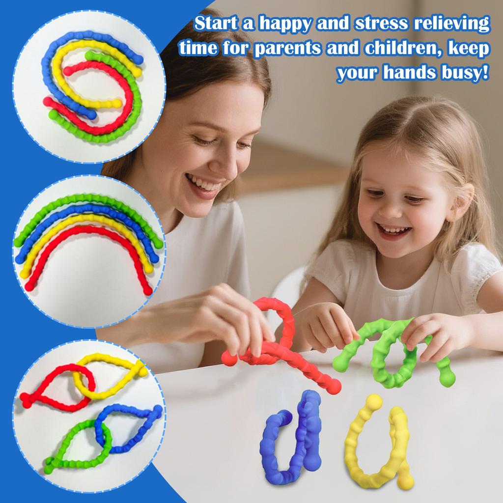 Novelty Gadget Textured Sensory Bracelets Colorful Fidgets For Student Pressure Release Creative Sensory Activity