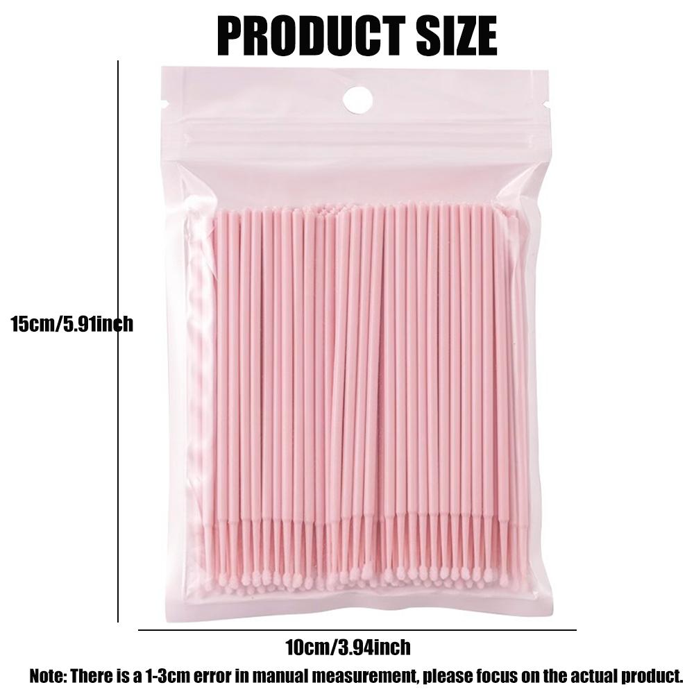300pcs Disposable MicroBrush Eyelash Cleaning Brush Lash Extension Individua Tool For Eyelashes Removing Swab Micro Brushes