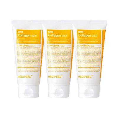 Medipeel Vegan Vitamin Collagen Clear 120ml X3 / Mildly Acidic Cleansing Foam