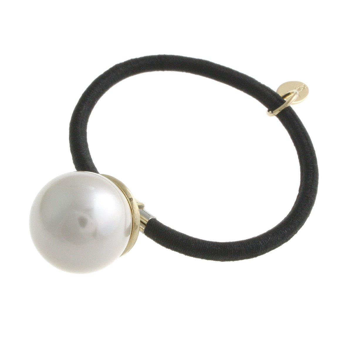 

VINGTAINE Single Pearl Hair Tie Small Simple Hair Accessory [Vintaine] 1.7cm H-671