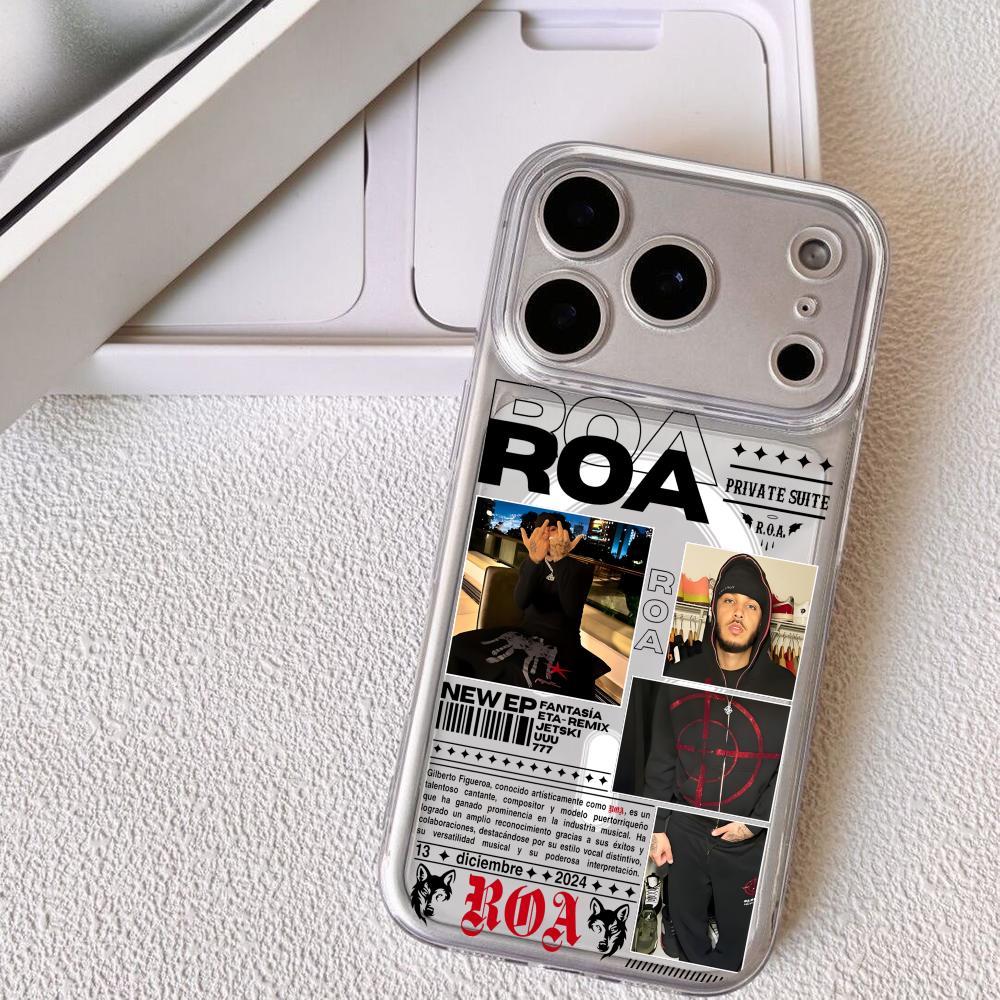 

Rapper R-Roa Phone Case For iPhone 17 16 15 14 13 12 Pro Max Plus With Magnetic Crystal Clear Case Wireless Charge iPhone 16 Pro