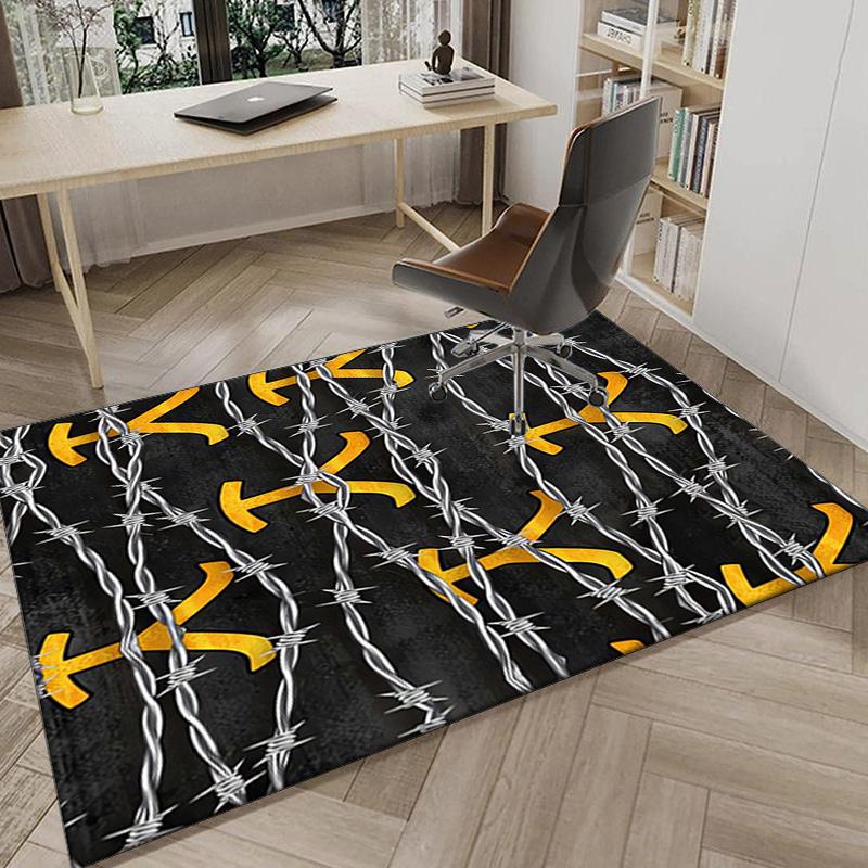 Western Adventure Romance Carpet, Chair Rug,Rug for Office Bedroom Living Rooms, Doormat Decor Fan Gift Christmas Gift