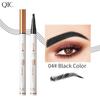 QIC Ultra-fine Four-pronged Water Eyebrow Pencil, Long-lasting Waterproof, Sweat-proof and Non-smudging Liquid Eyebrow Pencil, Four-claw Wild Eyebrow.