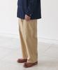 RUGGED HOUSE One-Pleat Hour Pants Beige