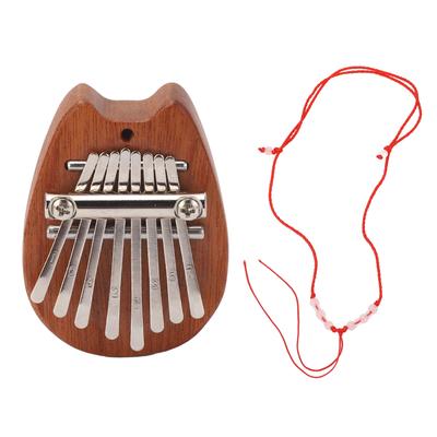 Mini Kalimba 8 Tasti Suono Chiaro e Piacevole Facile da Suonare Pianoforte a Pollice Portatile con Cordino per Appenderlo