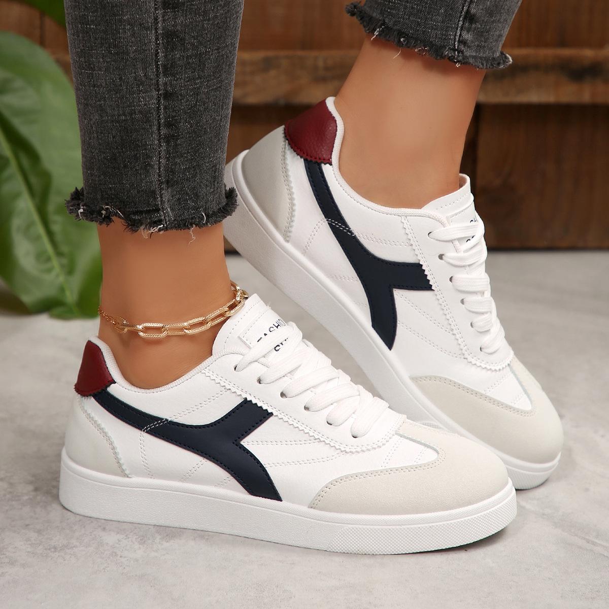 

Fashionable Women s Shoes Retro Flat Bottom Versatile White Shoes Autumn New Comfortable Sports Casual Shoes 42 белый