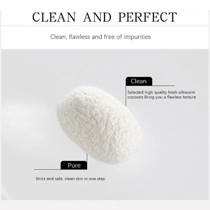30pcs Organic Natural Silk Cocoons Cleanser Silkworm Balls Scrub Purifying Acne Anti Aging Whitening Cleaning Face Care