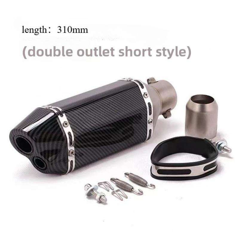 For Kpr150 Horizon 350r3r25 Gsx Ninja250z400 Huanglong 300 Modified Small Hexagonal Exhaust Pipe Model Universal Modification Parts