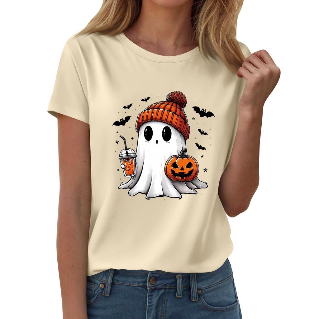 Women's T-shirts, Women's Short-sleeved Tops, Summer Fashion Round Neck Casual Stylish Shirts, Tunic Tops