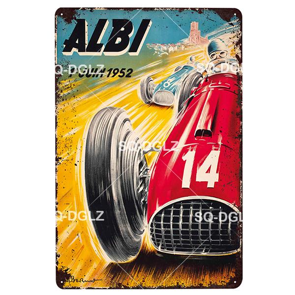 Brooklands Plaque Metal Sign Vintage Bar Decor Tin Sign Vintage Pub Bar Decor Metal Metalen Borden Racing Poster Plate