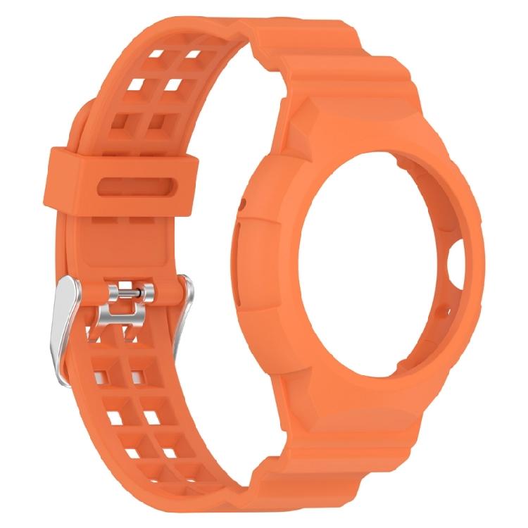 

Silicone Bracelet Sweatproof Adjustable Wristband Soft Belt Band for Watch оранжевый