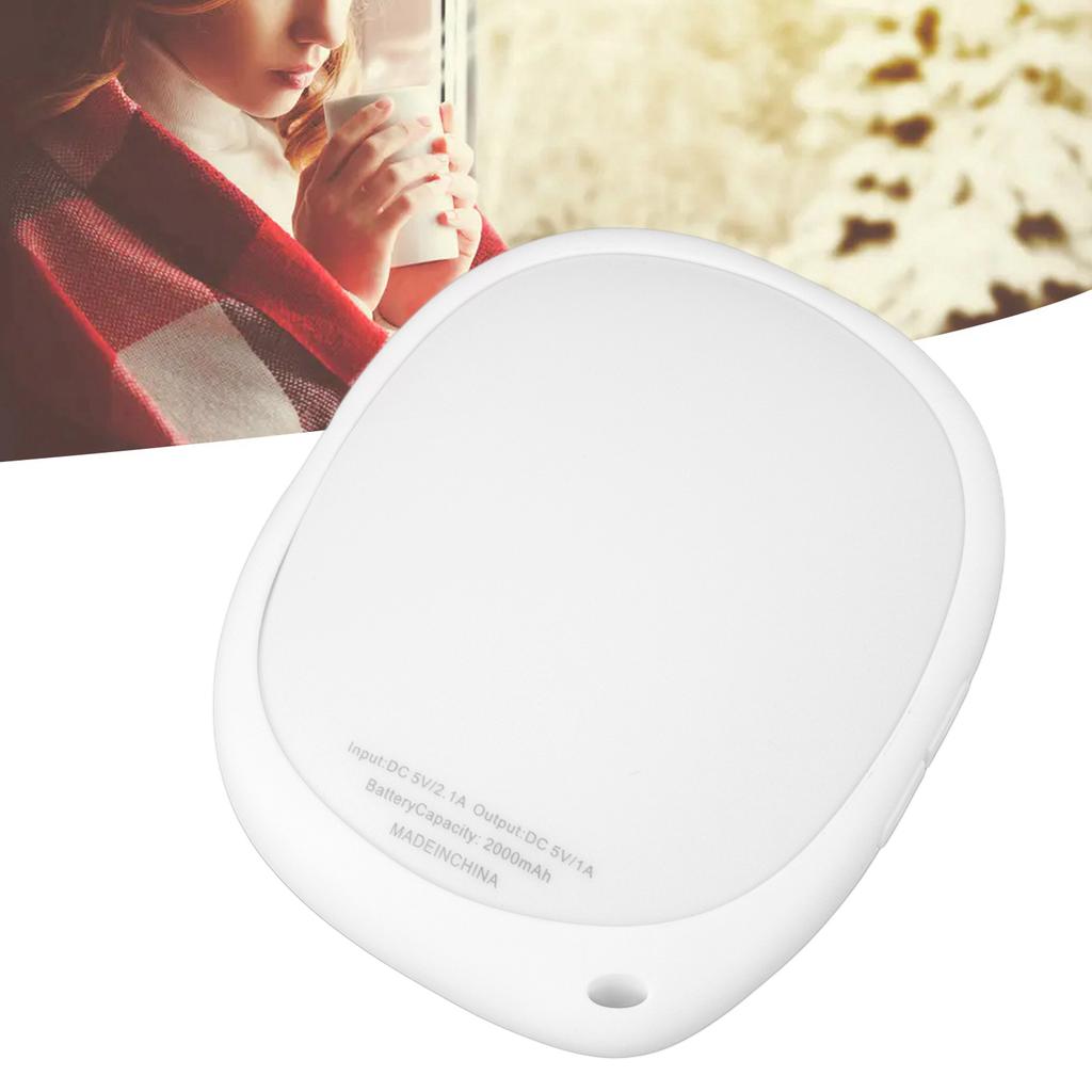 Re Able Hand Warmer Men Women Portable Electric Hand Warmer Power Bank with LED Light Gift
