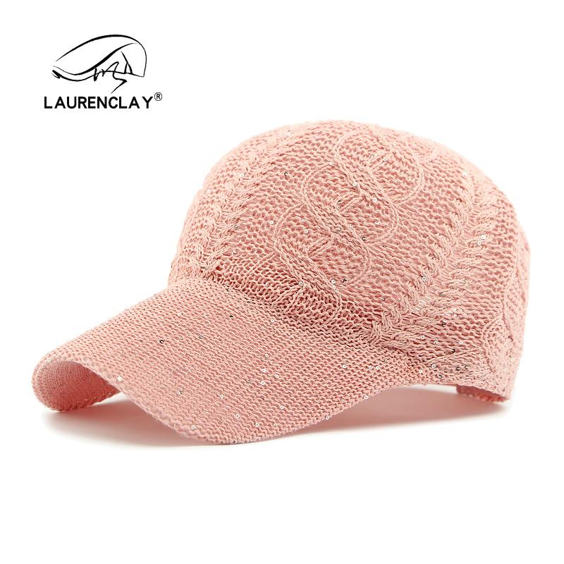 

Летняя дышащая шляпа Женская бейсболка из сетки с вырезами Шляпа с пайетками Уличная шляпа от солнца Шляпа от солнца Adjustable розовый