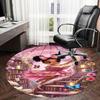 1PC Fantasy Bookshelf Non-Slip Floor Round carpet, Office, family, bedroom, Large Area Rug Indoor Rugs,  Durable Polyester-L0387