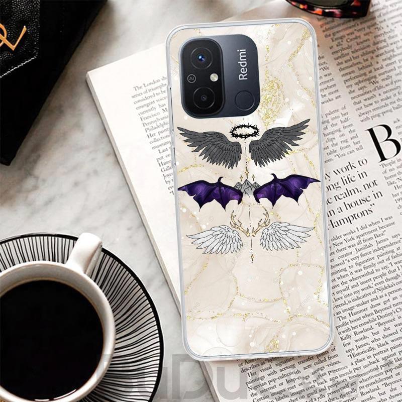 F-Fourth W-Wing Dragon Cover For Xiaomi Redmi 13 13C 14C 12 12C 10 10C 9 9C 9T 9A Phone Case 10A 8A 8 7A 7 6A 6 K80 K70 K60 K20