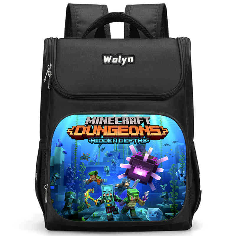Minecraft Schoolbag Multi-Functional High-Value Spine Protection To Reduce The Burden, A Must-Have Comfortable Backpack For Students