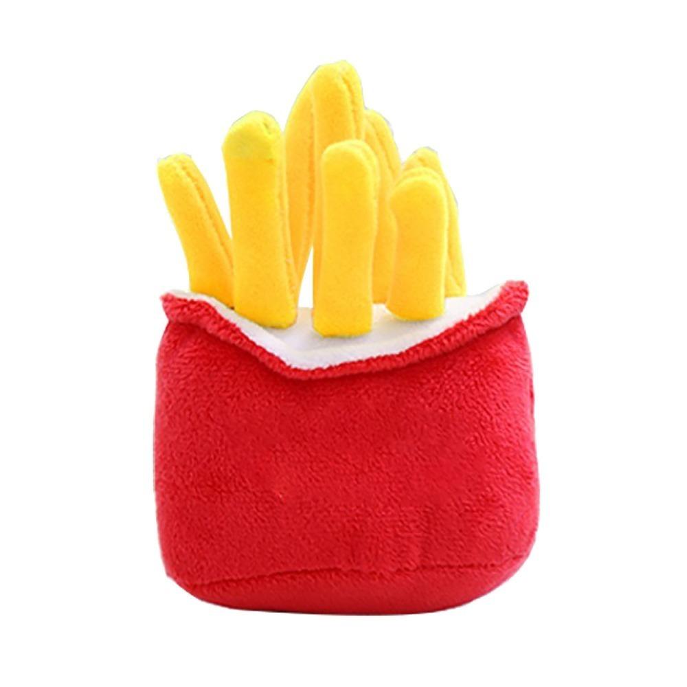 Cute Plush Dog Toy Soft Plush Dog Chew Toy Fast Food Dog Toy Dog Boredom Relief