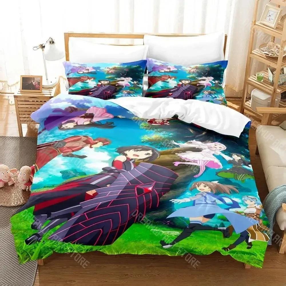 3D Print BOFURI I Don’t Want to Get Hurt, so I’ll Max Out My Defense Anime Bedding Set Single Twin Full Queen King Size Bed Set