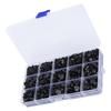 2575Pcs Plastic Eyes and Noses Pack Safety DIY Craft Kit Set with A Storage Box for Toy DollBlack