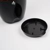 Combo of 6 Black Self Watering Plastic Pots with Glossy Finish (Size: 4.5IN * 4.33IN) | Low Maintenance Pots for Indoor, Balcony