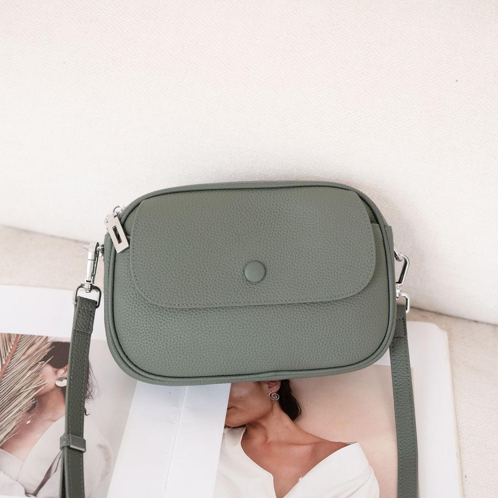 Cowhide New Casual Women's Shoulder Explosive Small Bag Versatile Small Fresh Women's Mobile Phone Change Bag Genuine Leather