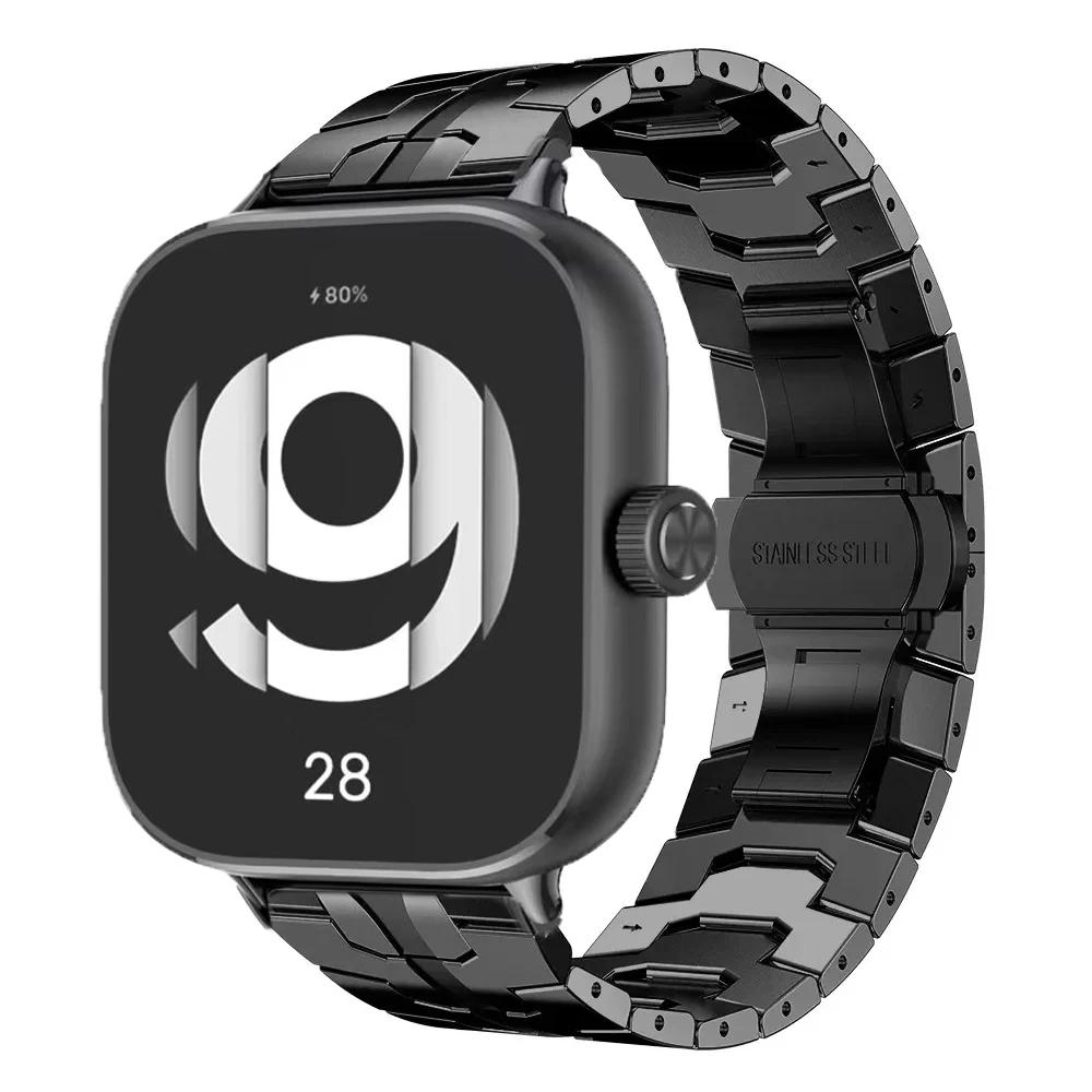 Metal Bands For Redmi Watch 4 5 Strap Stainless Steel Bracelet For Xiaomi Mi Band 8 9 pro Watchband Replaceable Business Correa