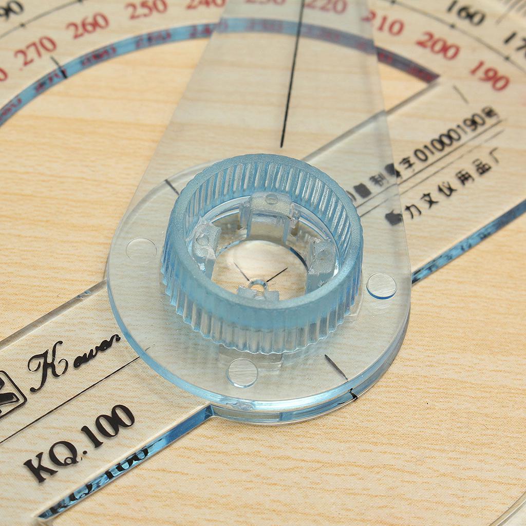 Ny 360 graders vinkel Mål 10 cm diameter gradskive oscillerende arm elever