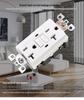 Waterproof GFCI Leakage Protection Socket with Aluminum-Iron Base, US Standard American Style Industrial Socket