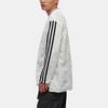 Y-3 FW22 Small Logo V-Neck Striped Long Sleeve T-Shirt Men Tops White HS9876