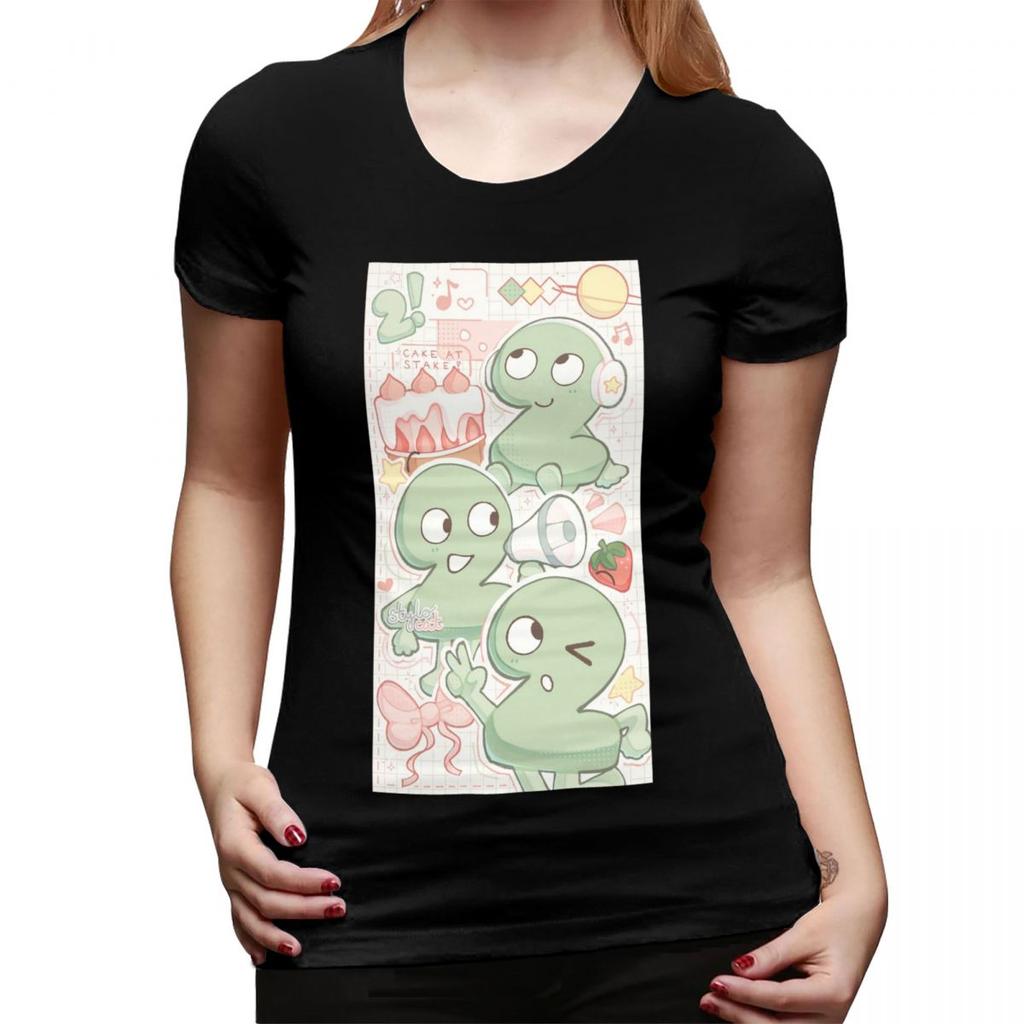 Two Tpot BFDI TShirt for Women ONeck Streetwear T Shirts Womens Tees Short Summer Clothes Tops