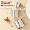 50/100/150ml 304 Stainless Steel Drinking Cup With Handle Durable Tumbler Anti Scalding Mini Cute Water Cup For Kids Drinkware