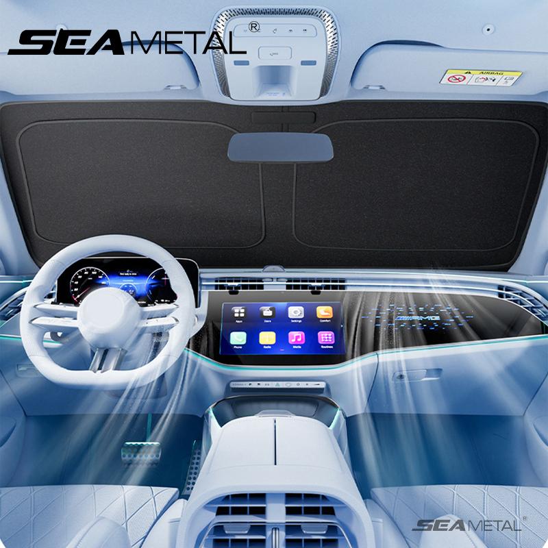 SEAMETAL Car Windshield Protector Sunshade Cover Foldable Auto Front Window Sun UV Protection Heat Insulation Windshield Covers