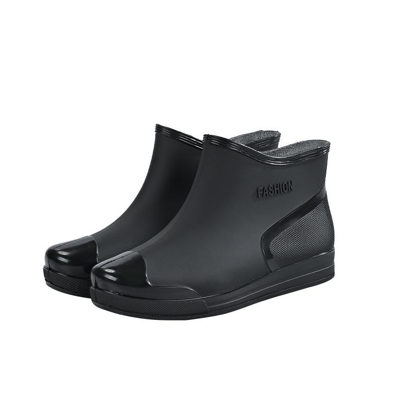 Damen Kurze Regenstiefel: Warme, rutschfeste, wasserdichte Gummischuhe für den Außenbereich