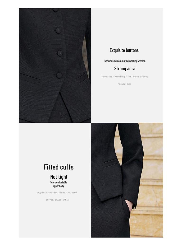 High-End Professional Women's Suit: Elegant Skirt and Blazer for Marketing and Events