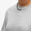Nike Sportswear Small Logo Print Loose Fit Crew Neck Short Sleeve T-Shirt Women Tops Gray DH4255-063