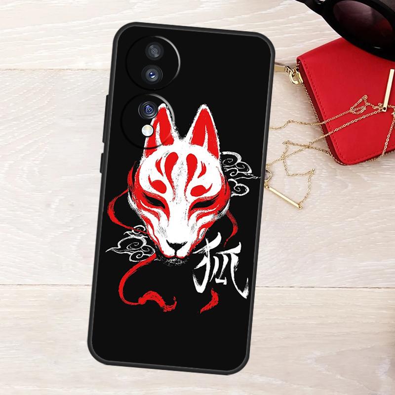 Japanese Style Fox Case For Honor Magic 8 7 5 6 Pro X9a X9b X9c X9d X8c X8b Win RT 50 70 90 200 400 Lite Cover