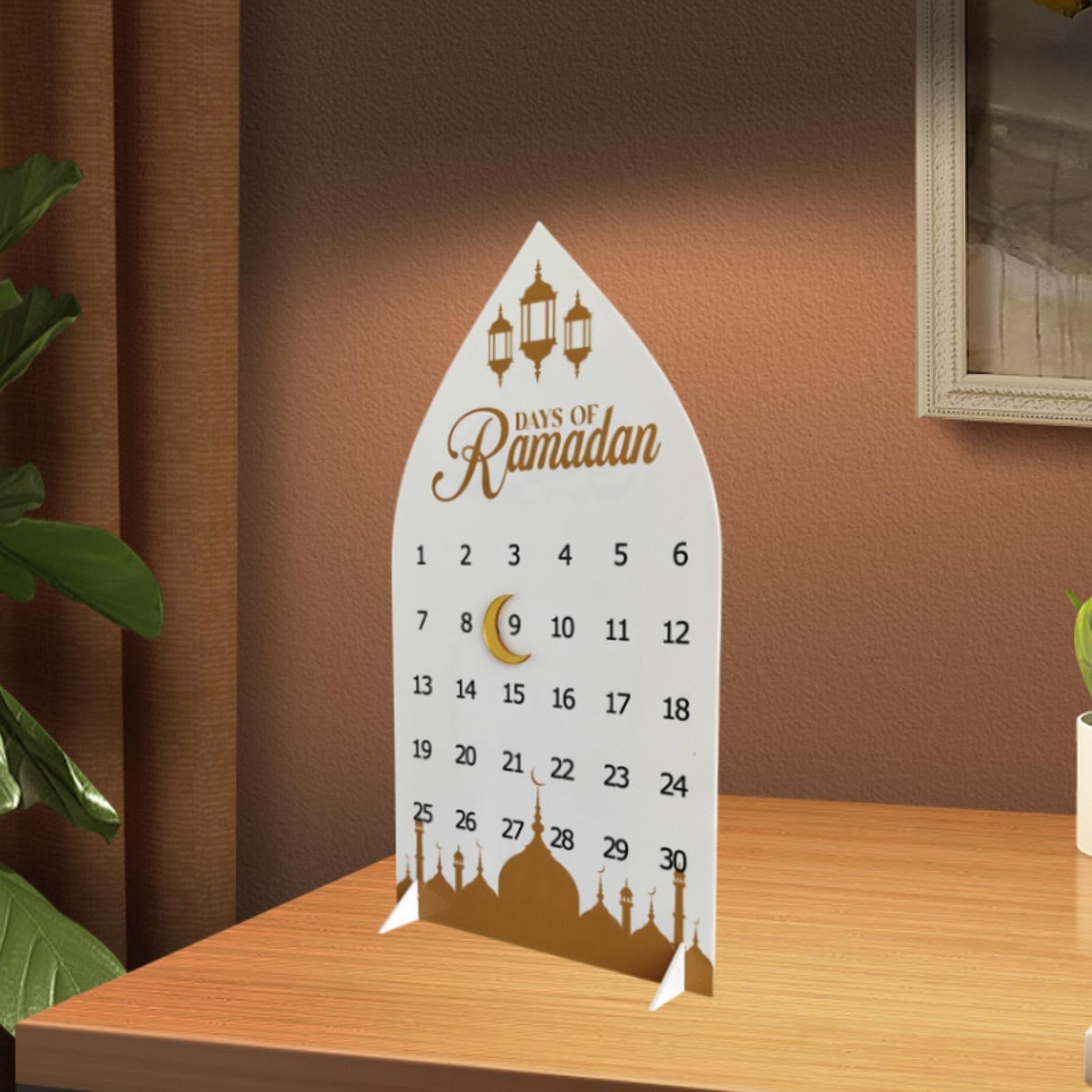 

Desktop Ramadan Calendar for Table Centerpieces Housewarming Living Room