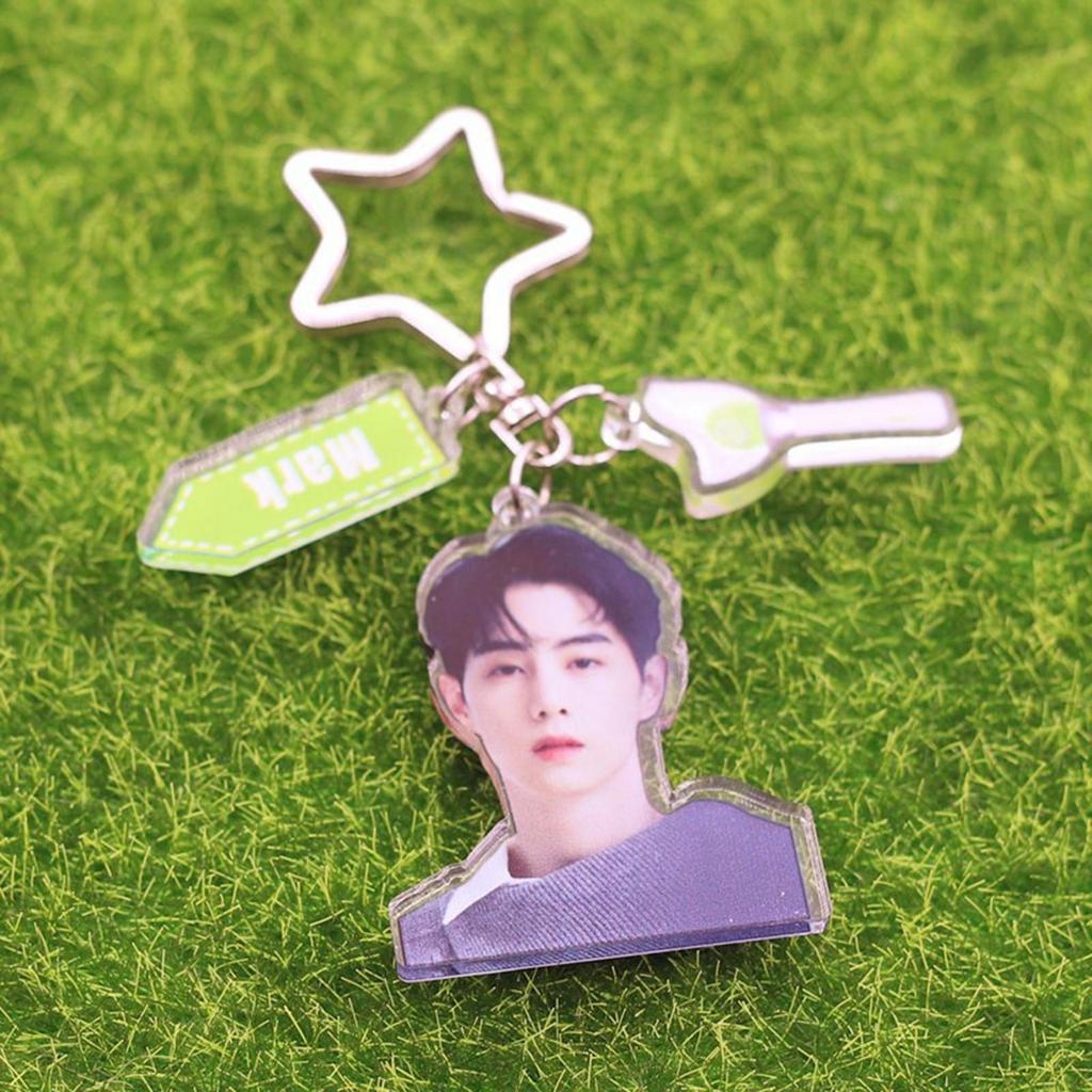 Acrylic Keychain Portable Versatile Adorable Keyring for Women Birthday Gift Style A