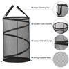 Collapsible Mesh Laundry Basket Collapsible Dirty Clothes Basket Black 75 Liters