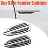 2pcs Car Side Fender Emblem Sticker for Cadillac ATS BLS CT4 CT6 CTS ESCALADE STS XLR XT4 XT5 XTS SLS Logo Badge