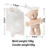 3D Love Heart Teddy Bear Silicone Mold DIY Animal Gypsum Epoxy Resin Handmade Soap Animal Mould Holiday Party Gifts Home Decor