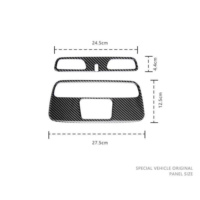 For Chevrolet Camaro 2016-2019 Real Carbon Fiber Car Roof Light Lamp Switch Panel Cover Trim Interior Accessories