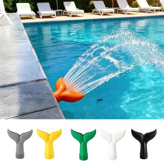 Pool Aerator Sprinkler Fishtail Aerator Fountain Summer Cooler Sprinkler 3/4" Universal