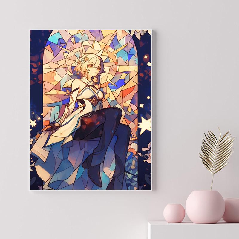 40X50Cm Diamond Painting Large Size Diamond Sticker Bedroom Living Room Decorative Painting With Photo Frame