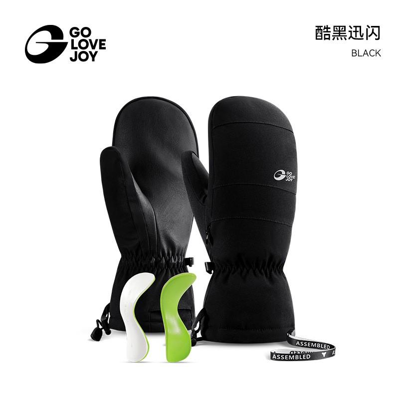 Womens Winter Ski Gloves Windproof Water Resistant Shock Absorbing Thermal Lined With 3M Thinsulate Insulation