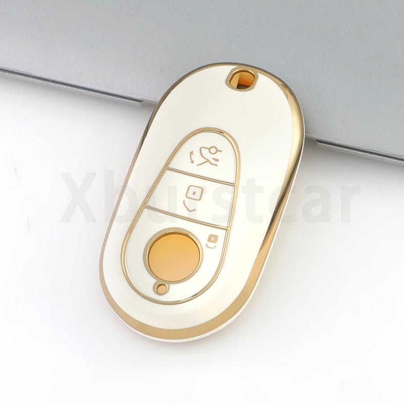 TPU Car Key Case Cover for Mercedes Benz W206 W223 S350 C260 C300 2022 C S Class S400 S450 S500 Auto Shell Fob Holder