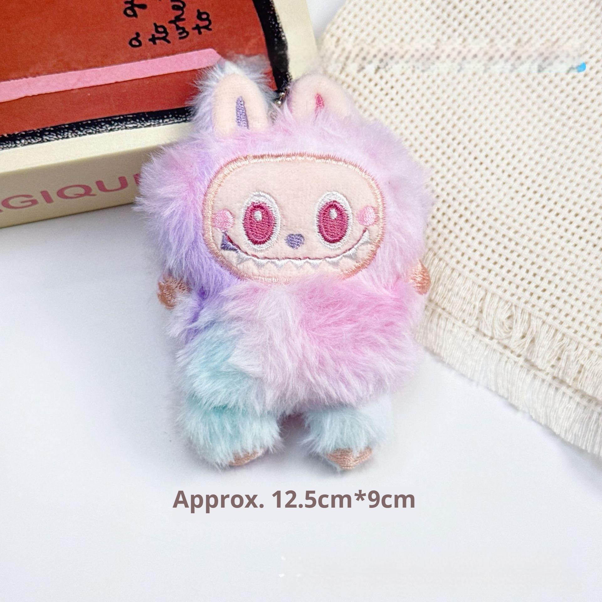 

Пищащая плюшевая кукла POP MART 3-го поколения, кукла-подвеска, брелок, мультяшная девочка purple