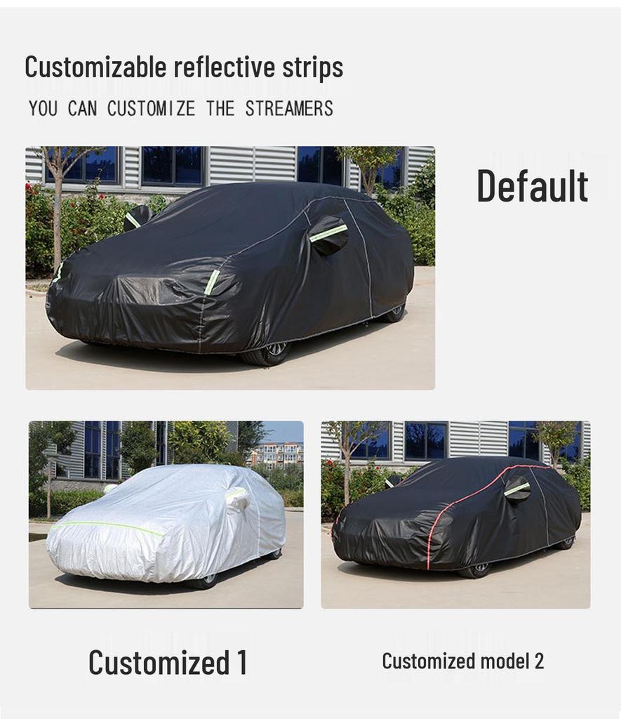 Thickened Oxford Car Cover: Full Protection & Heat Insulation with Cotton Layer